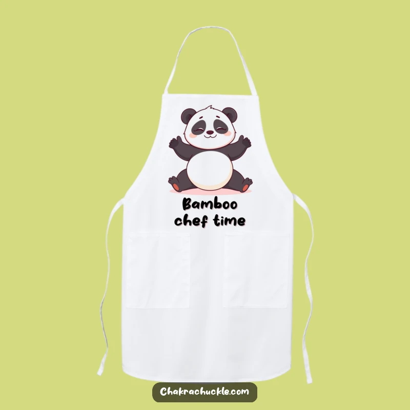 Funny Panda Yoga Apron: Wobbly Chef for a Hilarious Kitchen Gift