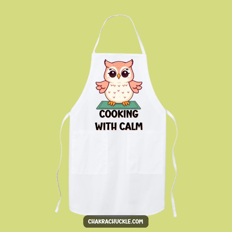 Funny Giggling Owl Apron: Hilarious Kitchen Wear for a Joyful Cook