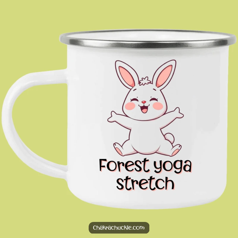 Funny Zen Yoga Bunny Camping Mug, a Cute Durable Gift