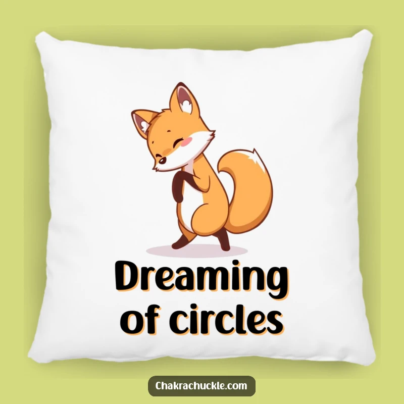 Funny Fox Pillow: Cozy Up with a Playful Yoga Fox Design, Perfect Funny Gift