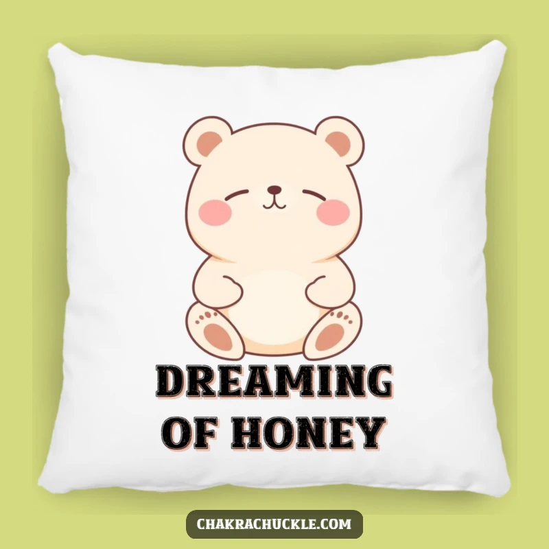 Funny Bear Meditation Pillow: Soft Yogi Animal for Humorous Comfort