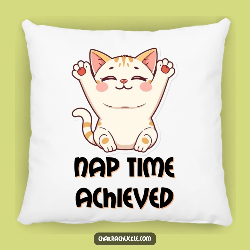 Funny Cat Pillow: Peaceful Stretcher Comfort - Cozy Gift!