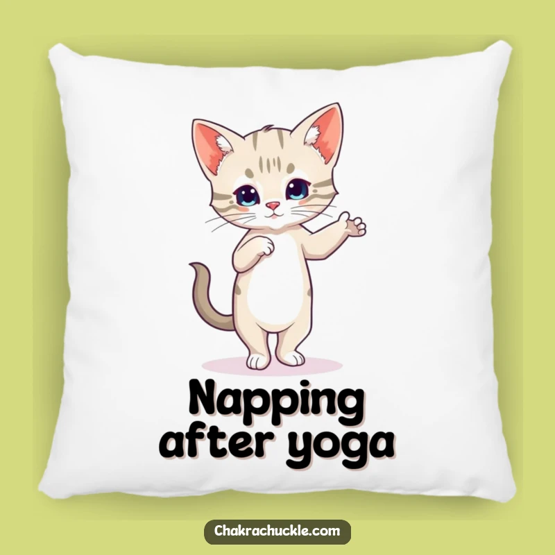 Funny Kitten Yoga Pillow - Cozy Comfort With This Wobbly Cat Gift