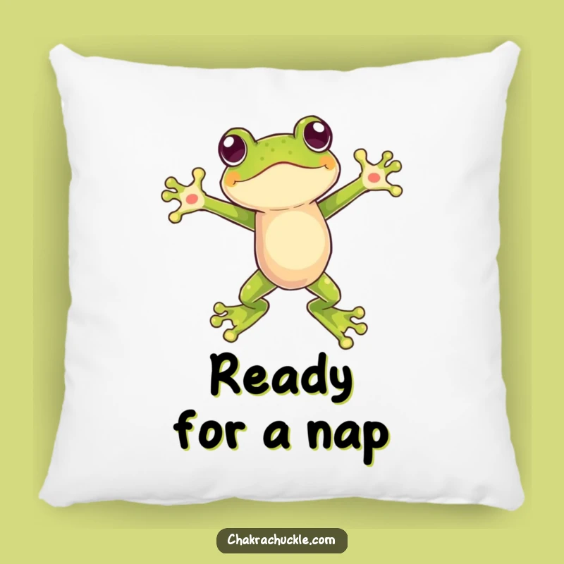 Funny Frog Pillow: Cozy Up with a Leap of Humorous Comfort Gift
