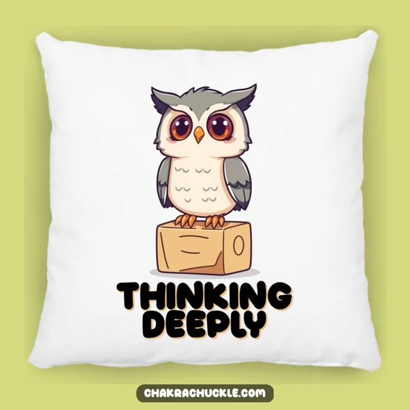 Funny Owl Pillow: Curious Percher Comfort - Cozy Gift!
