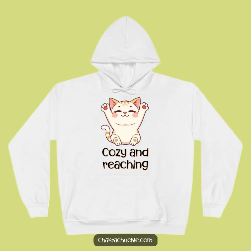 Funny Cat Hoodie: Peaceful Stretcher - Cozy & Cute Gift!