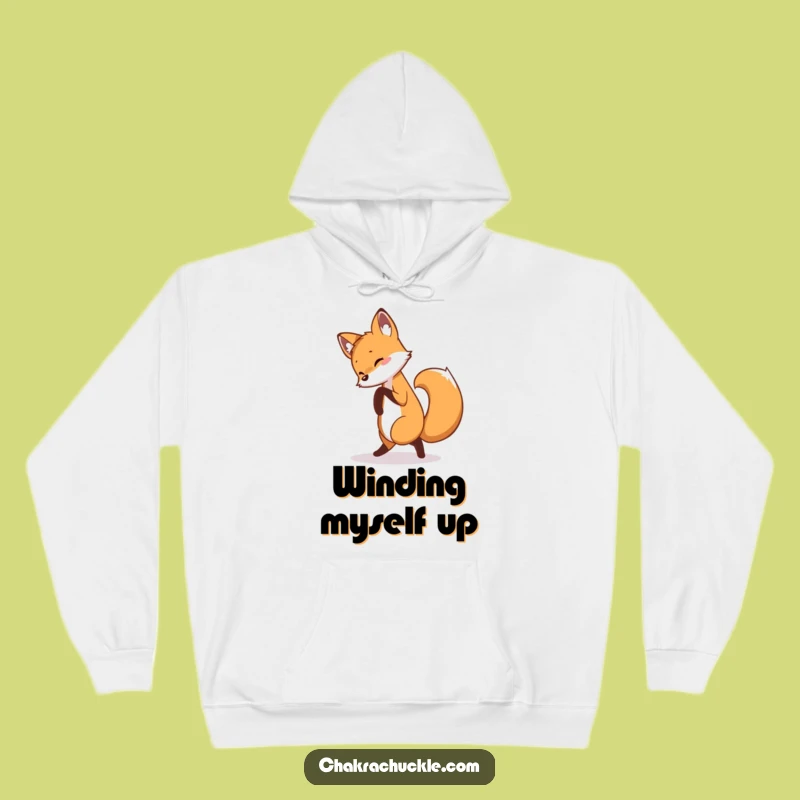 Funny Fox Hoodie: Cozy Up with a Playful Fox Doing Yoga, Perfect Funny Gift
