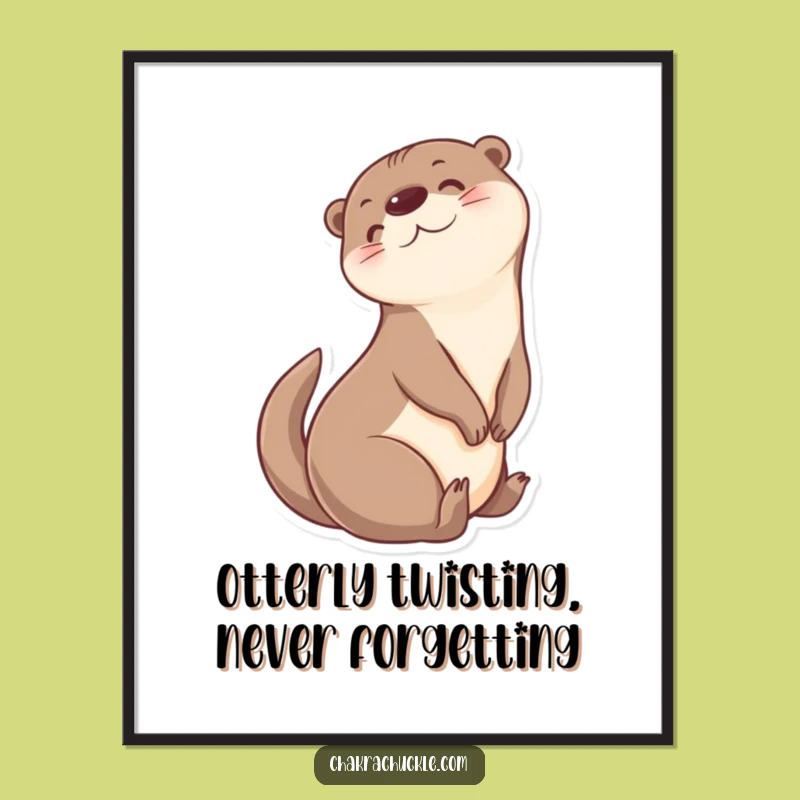 Add a touch of playful charm to your walls with this free printable otter art. Download and print at home for unique decor.