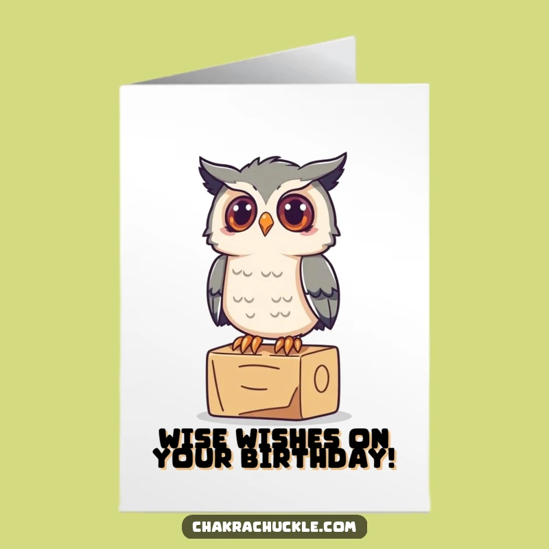 Free Printable Owl Yoga Card - Wise Birthday Downloadable Gift