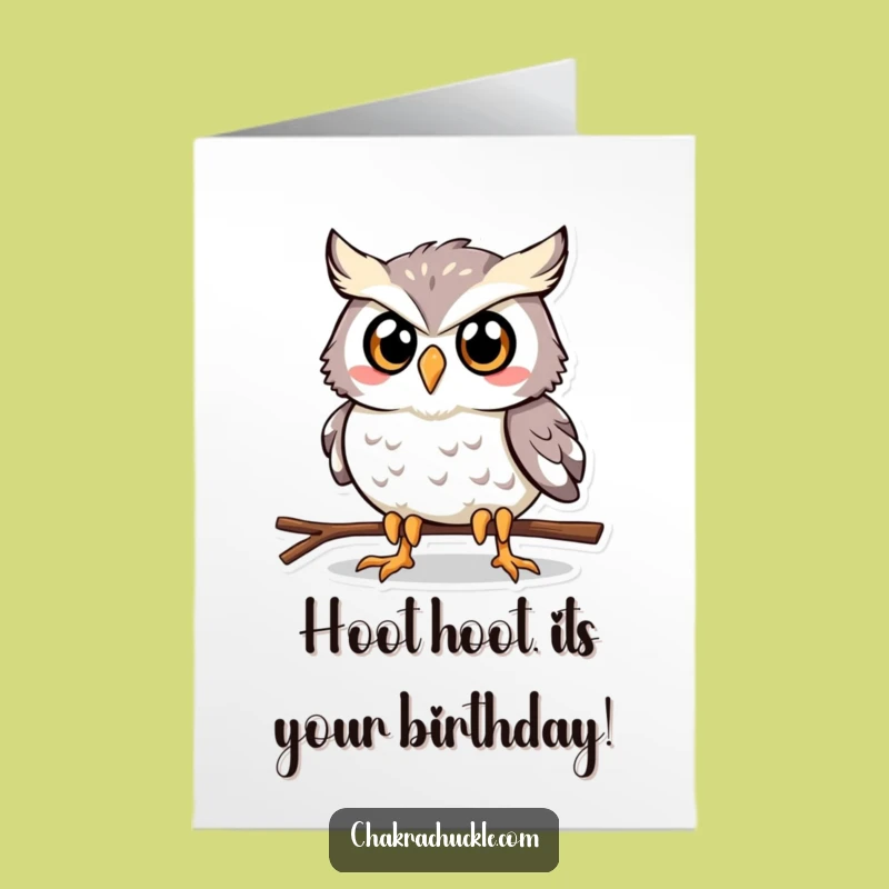 Wish them strength and laughs with this free printable determined owl birthday card! Quick to print at home.