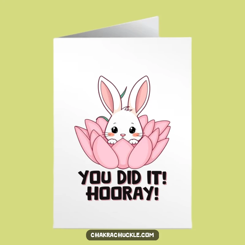 Free Printable Curious Rabbit Congrats Card: Hilarious Downloadable Message for Any Occasion