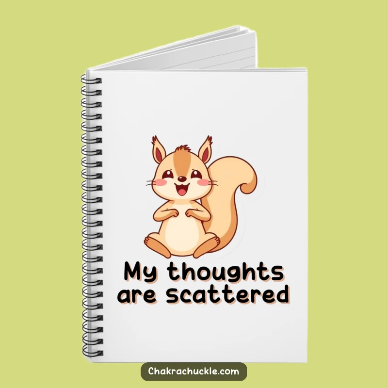Funny Kawaii Squirrel Meditation Notebook: Energetic Squirrel Zen Journal Gift