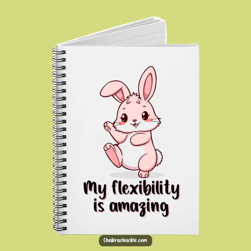 Funny Yoga Bunny Notebook - Jot Down Ideas with Flexible Flair
