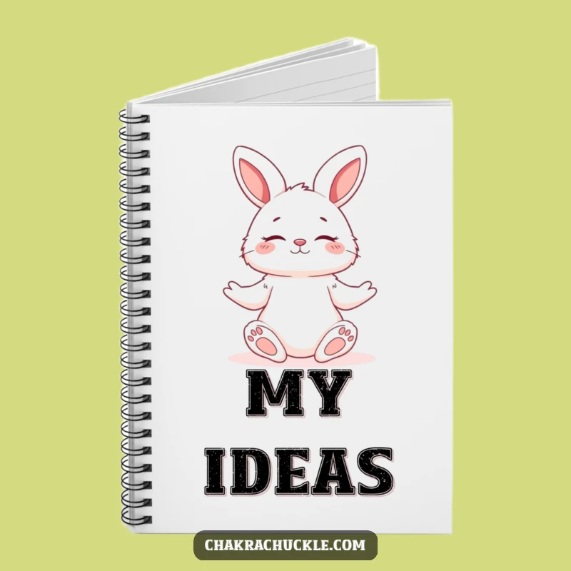 Funny Yoga Bunny Notebook: Serene Character Journal for Peaceful Thoughts