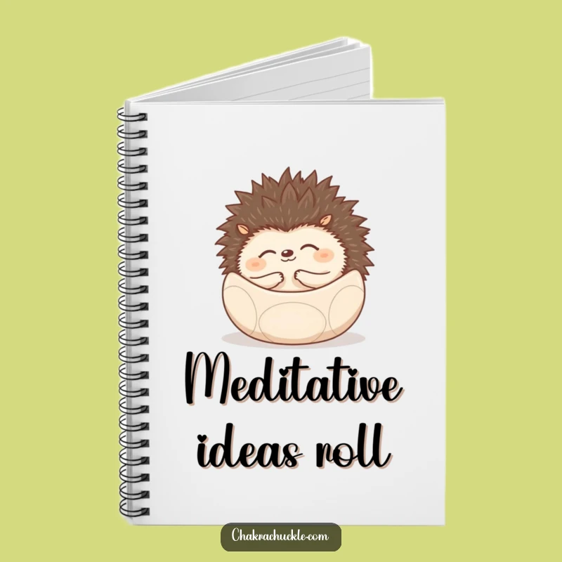 Funny Hedgehog Notebook - Jot Down Peace With This Zen Meditation Journal Gift