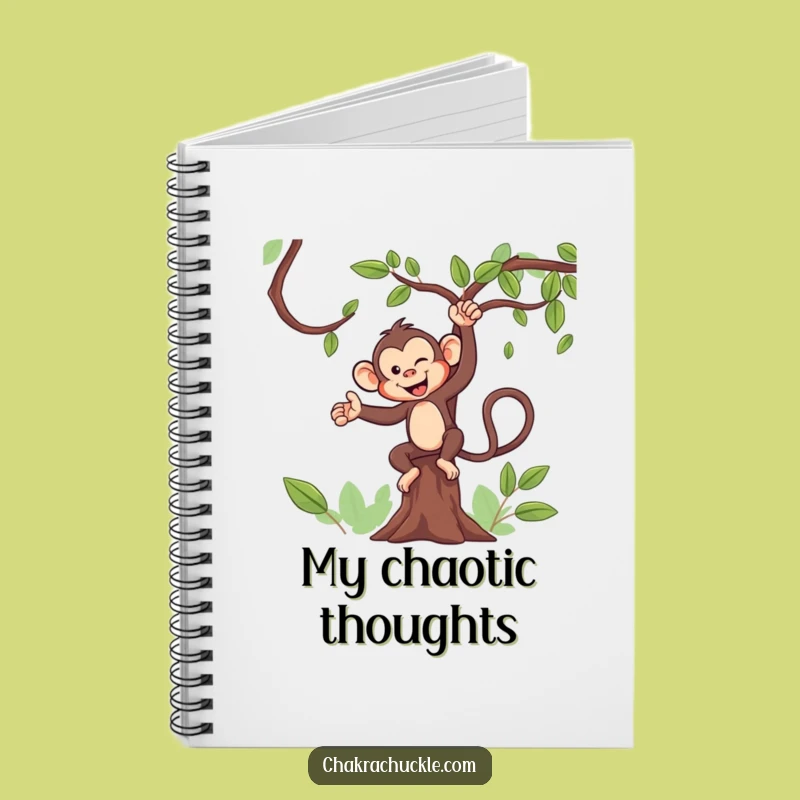 Funny Monkey Notebook: Mischievous Yogi's Tree Pose - Perfect Gift!