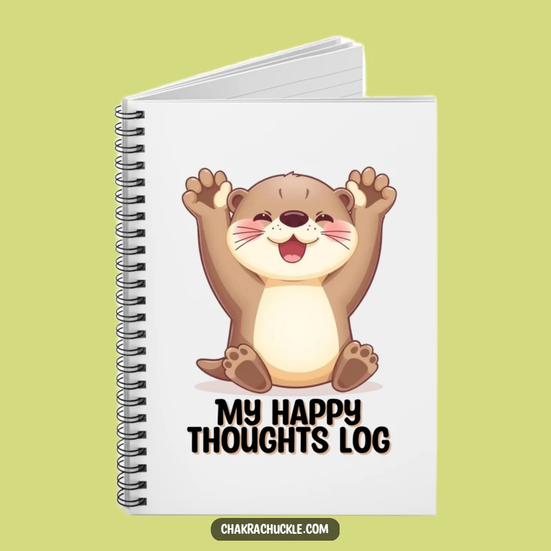 Funny Otter Notebook - Stretching Paws for Joyful Notes