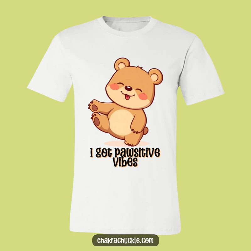 Funny Giggling Bear T-Shirt: Playful Twist Graphic Tee, Perfect Funny Gift for Laughs